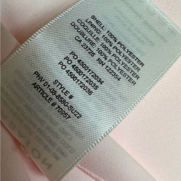 Aritzia Babaton NWT Hamptons Pink Midi Dress front Slits Cap Sleeves Keyhole 00 - Picture 9 of 10